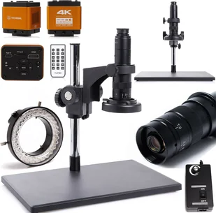 Mikroskop Cyfrowy 10A dla Elektronika 7-45x Techrebal Kamera 4K Oświetlenie - Mikroskopy i lupy - miniaturka - grafika 1