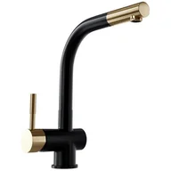 Baterie kuchenne - Bateria stojąca GLOBALO Lobio Black/Light Gold Mat Ring - miniaturka - grafika 1