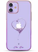 Etui i futerały do telefonów - Kingxbar Wish Series etui ozdobione oryginalnymi Kryształami Swarovskiego iPhone 12 Pro Max różowy - miniaturka - grafika 1
