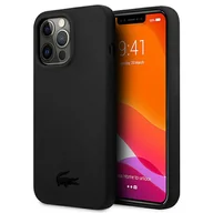 Etui i futerały do telefonów - Lacoste Etui do iPhone 13 Pro / 13 6,1" czarny/black hardcase Silicone - miniaturka - grafika 1