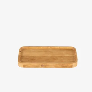 Drewniana tacka organizer dębowy 10x20 cm - Przyborniki na biurko - miniaturka - grafika 1