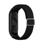 Paski - Beline pasek Mi Band 3/4 Textile czarny/black - miniaturka - grafika 1