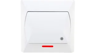 Ospel Akcent biały łącznik krzyżowy ŁP-4AS/00 ŁP-4AS/00 - Wyłączniki światła i elektryczne - miniaturka - grafika 2