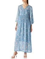 Sukienki - Part Two Damska sukienka Poloniapw Dr o luźnym kroju, Nadruk blokowy niebieski zmierzch, 40 - miniaturka - grafika 1