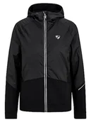 Kurtki damskie - Ziener Nakima damska kurtka hybrydowa/aktywna, oddychająca, wiatroszczelna, funkcjonalna, czarna, rozmiar 46 - miniaturka - grafika 1