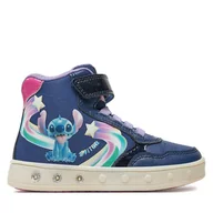 Buty dla dziewczynek - Sneakersy Geox Skylin J468WF 0ANAJ C4268 M Granatowy - miniaturka - grafika 1