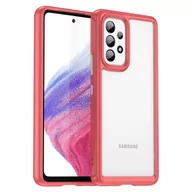 Etui i futerały do telefonów - Outer Space Case etui do Samsung Galaxy A53 5G pokrowiec z elastyczną ramką czerwone - miniaturka - grafika 1