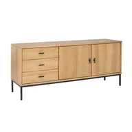 Komody - Komoda II Sirio loft drewno z metalem, kolor dębowy, MEBLE DOKTÓR producent mebli - miniaturka - grafika 1