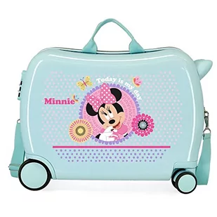 Disney Minnie Today is my Day Walizka dziecięca Niebieski 50x39x20 cms Sztywne zapięcie z boku 34L 1,8 kg 4 koła Bagaż ręczny, niebieski, Maleta Infantil, walizka dziecięca - Walizki - miniaturka - grafika 1
