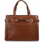 Torebki damskie - Elegancka Torebka Damska Kuferek firmy Herisson 19R509 Ruda - miniaturka - grafika 1