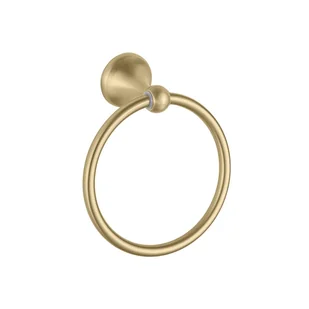 Rea Wieszak łazienkowy RING 332867 ZŁOTY SZCZOTKOWANY RETRO - Akcesoria łazienkowe - miniaturka - grafika 1