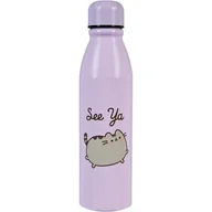 Butelki dla niemowląt - Pusheen The Cat Butelka  metalowa Bidon 600 ml - miniaturka - grafika 1