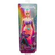 Lalki dla dziewczynek - Lalka Barbie Dreamtopia Syrenka Pomarańczowo-różowy ogon Mattel - miniaturka - grafika 1