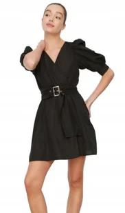 TRENDYOL CZARNA SUKIENKA MINI Z BUFKAMI I PASKIEM 40 5AA - Sukienki TRENDYOL CZARNA SUKIENKA MINI Z BUFKAMI I PASKIEM 40 5AA - Sukienki - miniaturka - grafika 1