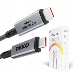 Kabel Usb C Szybkie Ładowanie Usb Typ C Do Apple Thunderbolt 240W Usb4 50Cm - Kable USB - miniaturka - grafika 1