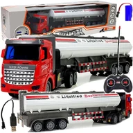 Zabawki zdalnie sterowane - Ciężarówka z przyczepą sterowana samochód zdalnie sterowany auto TIR na radio RC - miniaturka - grafika 1