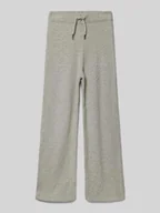 Spodnie i spodenki dla chłopców - Spodnie z dzianiny o kroju regular fit z szeroką nogawką - miniaturka - grafika 1