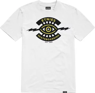 Koszulki męskie - t-shirt męski ETNIES JW WASH TEE White - grafika 1