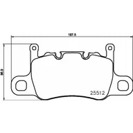 Klocki hamulcowe - Klocki hamulcowe - komplet BREMBO P 65 037 - miniaturka - grafika 1