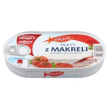 Graal Filety z makreli w sosie barbecue 170g