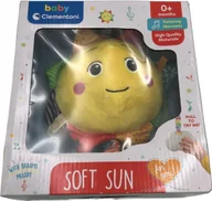 Zabawki interaktywne dla dzieci - Clementoni TOY RATTLE SOFT SUN 0 MON 17795 - miniaturka - grafika 1