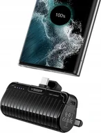 Powerbanki - Powerbank Veger VEGER powerbank 5 000 mAh z wbudowanym złączem Typ C PlugOn PD QC3.0 3A 20W W0558 czarny - miniaturka - grafika 1