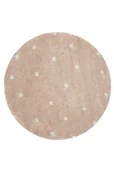 Dywany dla dzieci - Dywan do prania okrągły Dot Rose Ø140cm - miniaturka - grafika 1
