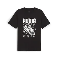 Koszulki sportowe męskie - Męska koszulka GRAPHICS Sneaker PUMA Black - miniaturka - grafika 1