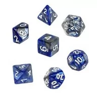 Akcesoria do gier planszowych - Rebel Komplet kości Rpg - Dwukolorowe - miniaturka - grafika 1
