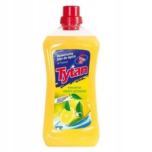 Płyn do mycia podłóg uniwersalny o zapachu cytryny Tytan 1L koncentrat - Środki do podłóg i mebli - miniaturka - grafika 1