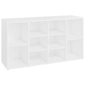 Ławki do przedpokoju - vidaXL Ławka z miejscem na buty, biała, 103x30x54,5 cm, płyta wiórowa vidaXL - miniaturka - grafika 1
