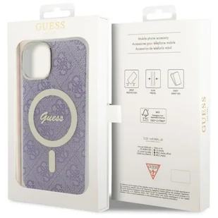 Guess GUHMP14SH4STU iPhone 14 6.1" purpurowy/purple hardcase 4G MagSafe - Etui i futerały do telefonów - miniaturka - grafika 8