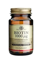 Witaminy i minerały dla sportowców - SOLGAR SOLGAR Enhanced Potency Biotin 1000mcg 50vegcaps - miniaturka - grafika 1