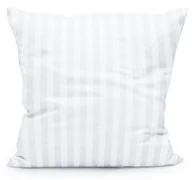 Poszewki na poduszki - Poszewka Adamaszkowa 50X70 Tivoli Biała Paski 1 Cm Na Zakład 20Cm 140 G/M2 Satynowo Atłasowa Bawełniana - miniaturka - grafika 1