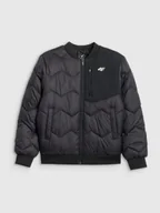 Kurtki i płaszcze dla chłopców - 4F Kurtka z wypełnieniem syntetycznym chłopięca - czarna 164 (13-14 lat) - miniaturka - grafika 1