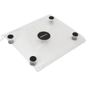 Podkładki chłodzące pod laptopa - OMEGA Podstawka chłodząca do laptopa 15 cali Snowball 43145) Biały 43145 - miniaturka - grafika 1