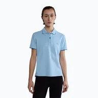 Koszulki i topy damskie - Koszulka polo damska Napapijri E-Nina blue clear - miniaturka - grafika 1