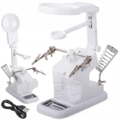 Mikroskopy i lupy - Lupa Verk Group, Trzecia Ręka 10 Led Smd Uchwyt Lutowania 25X - miniaturka - grafika 1