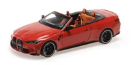Samochody i pojazdy dla dzieci - Minichamps Bmw M4 Cabriolet (G83) 2021 Red Met 1:18 110021030 - miniaturka - grafika 1