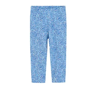 Spodnie i spodenki dla dziewczynek - Cool Club, Legginsy dziewczęce 3/4, niebieskie - grafika 1