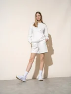 Kurtki i kamizelki sportowe damskie - Damska bluza dresowa z bawełny organicznej 4F X AL 4FSS22TSWSF114 - miniaturka - grafika 1