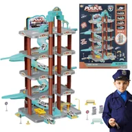 Zabawki zdalnie sterowane - Parking policyjny z akcesoriami, garaż policyjny, policja MEGA CREATIVE - miniaturka - grafika 1