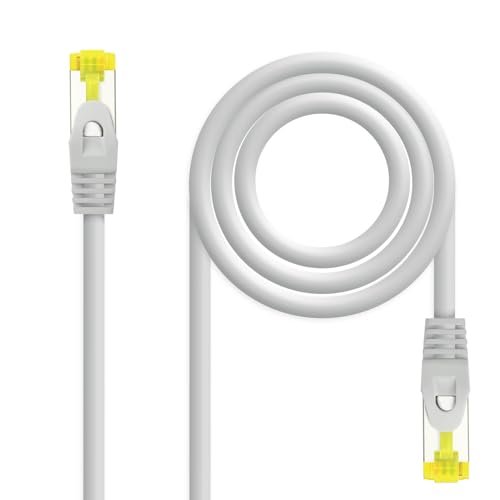 Kabel sieciowy Monkey Ladder RJ45 LSZH Cat.6A SFTP, AWG26, 100% miedziany, wolny od halogenów, szary, 10 m