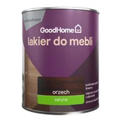 Lakiery do drewna - GoodHome Lakier do mebli orzech satyna 0,75 l - miniaturka - grafika 1