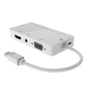 Kable - MicroConnect Kabel DVI DisplayPort Mini HDMI MiniJack 3.5 mm D-Sub VGA Biały MDPDVIHDMIVGAAA - miniaturka - grafika 1