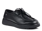 Półbuty damskie - Półbuty damskie czarne Maciejka 7189 skórzane sznurowane na platformie-37 - miniaturka - grafika 1