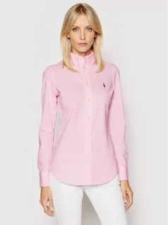 Koszule damskie - Ralph Lauren Polo Koszula Heidi 211664427002 Różowy Slim Fit - grafika 1