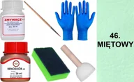 Środki do obuwia i ubrań - MIĘTOWY 46 Renoskór ZESTAW DO RENOWACJI SKÓRY LICOWEJ Farba Zmywacz Pędzel - miniaturka - grafika 1