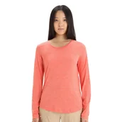 Bielizna sportowa damska - Damska koszulka termoaktywna Icebreaker Sphere II LS Tee vibrant earth heather - XS - miniaturka - grafika 1