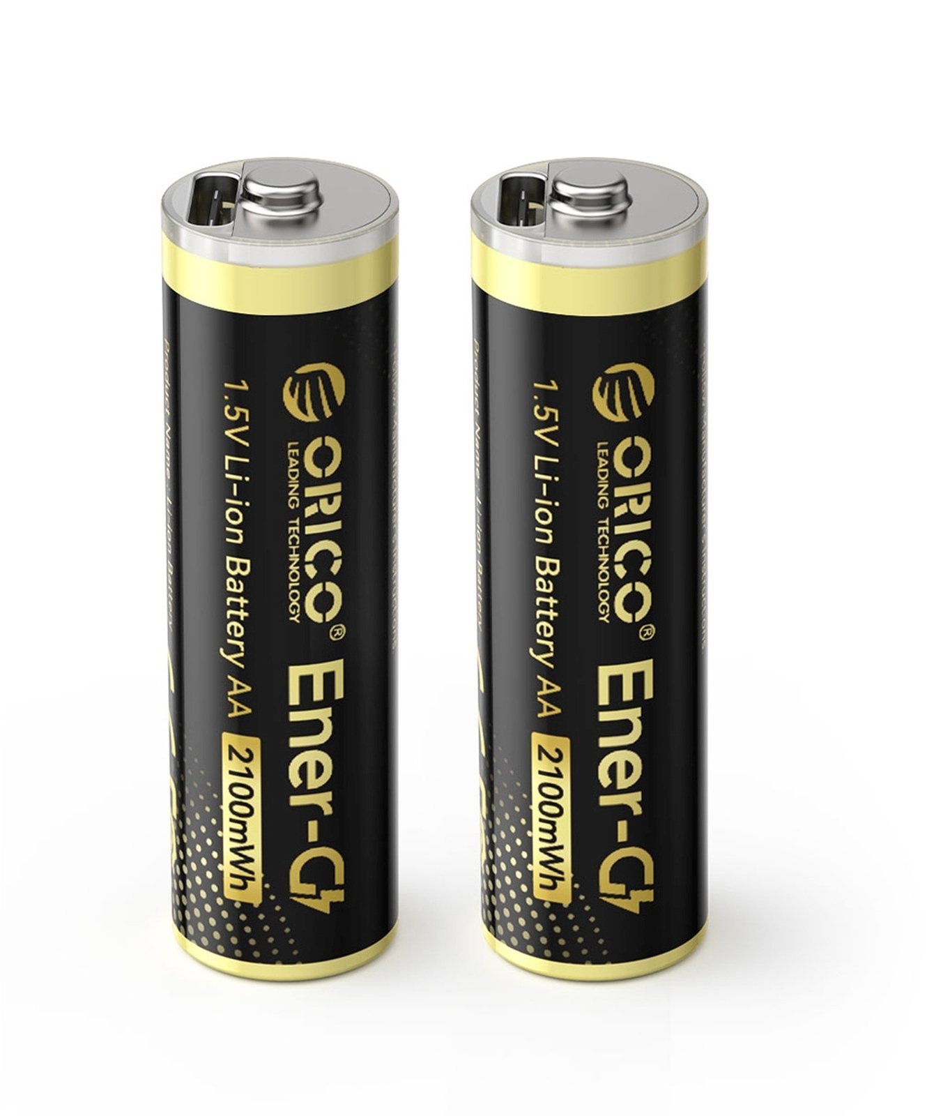 Orico Bateria litowa Ener-G EG5C 1,5 V 2100mWh akumulator AA USB-C 2 szt.